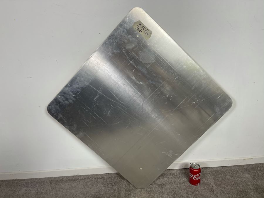 Metal Yellow & Black Reflective Tractor Crossing Road Traffic Sign 40.5'W X 40.5'H [Photo 4]