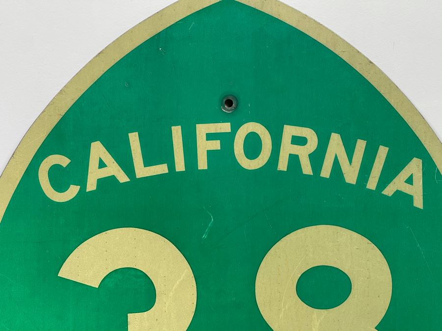 Vintage Metal Green & White California State Route 38 Road Traffic Sign ...