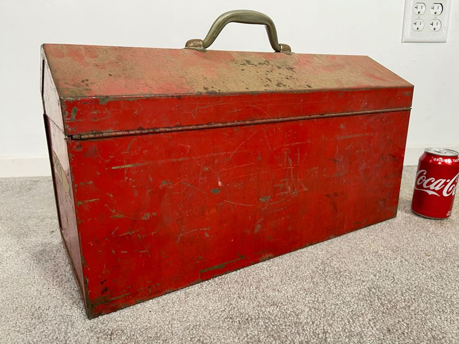 Vintage Snap-On Tools Heavy Duty Red Toolbox 21W X 9D X 12H [Photo 3]