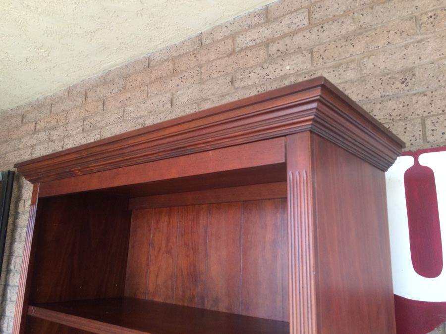 Tall Solid Wood Bookshelf Bookcase by Ballard Designs [Photo 5]