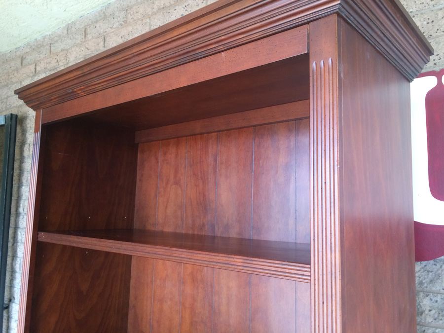 Tall Solid Wood Bookshelf Bookcase by Ballard Designs [Photo 6]