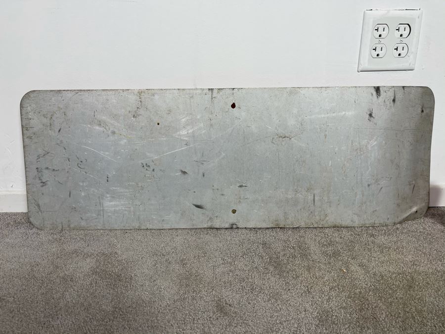 Vintage Orange & Black Metal Detour Traffic Road Sign 36W X 12H [Photo 4]