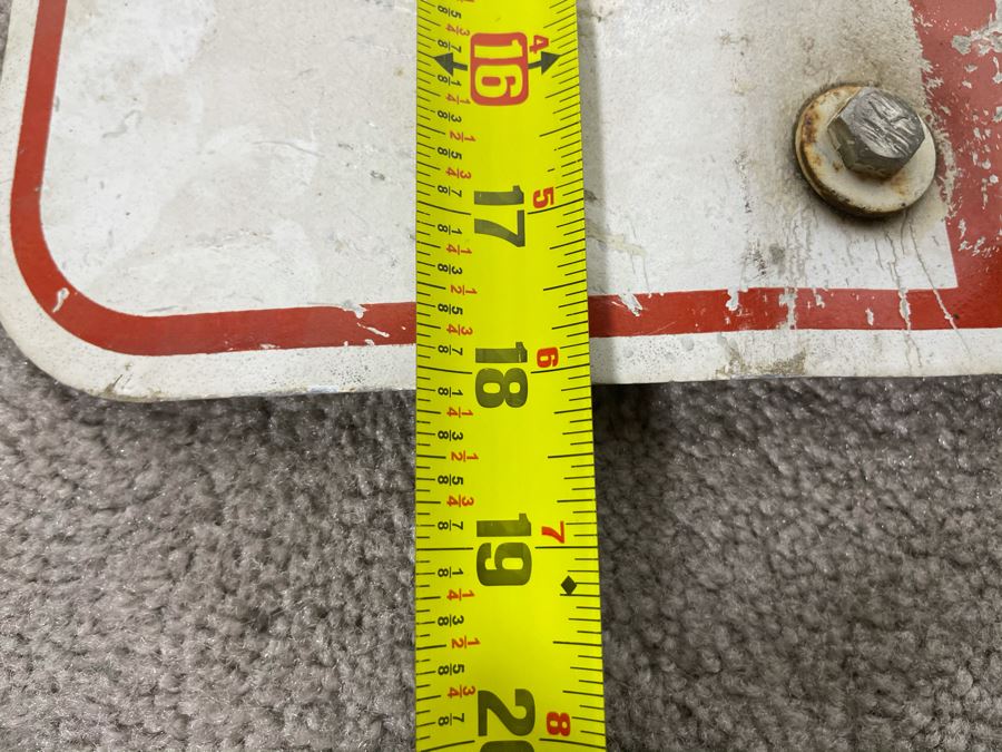 Vintage No Stopping 3 To 6:30PM Metal Road Sign 12W X 18H [Photo 7]