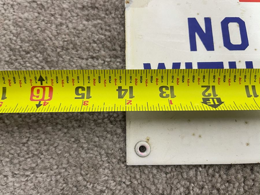 Vintage Porcelain Metal Sign 'Danger No Admittance Without Permission - Southern California Edison Company' 14 X 6 [Photo 8]