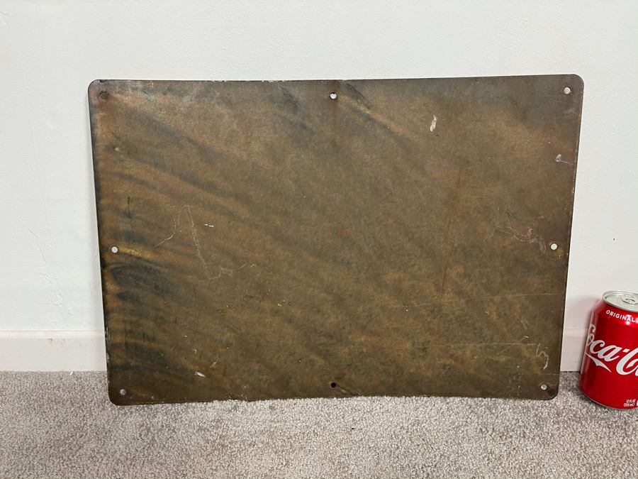 Vintage Porcelain Metal Sign 'Danger High Voltage' 20 X 14 [Photo 5]