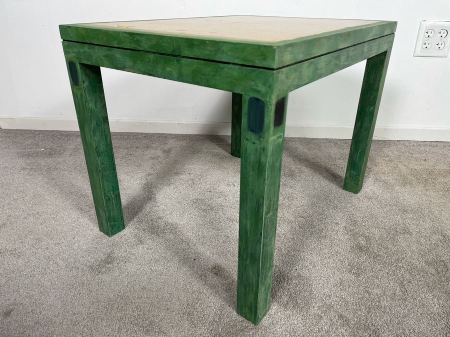 Custom Handpainted Furniture By Artist Jean Klafs Side Table 24L X 18D X 18H [Photo 6]