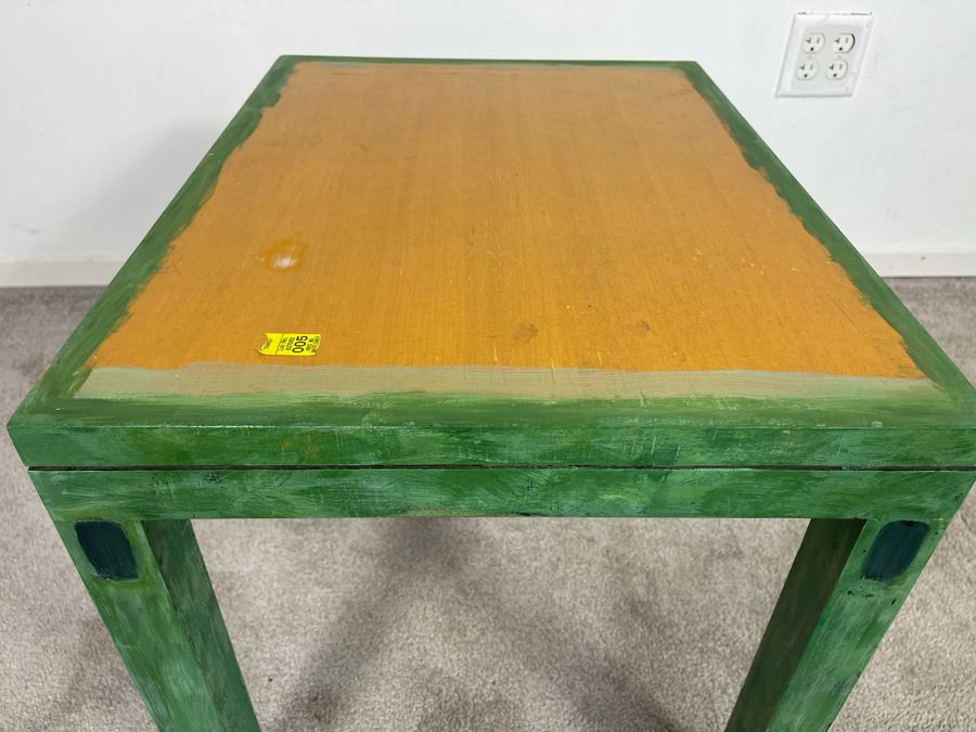 Custom Handpainted Furniture By Artist Jean Klafs Side Table 24L X 18D X 18H [Photo 7]