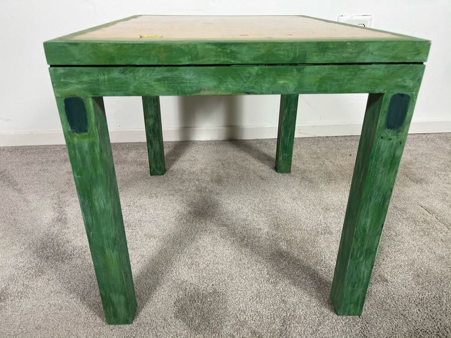 Custom Handpainted Furniture By Artist Jean Klafs Side Table 24L X 18D X 18H [Photo 5]
