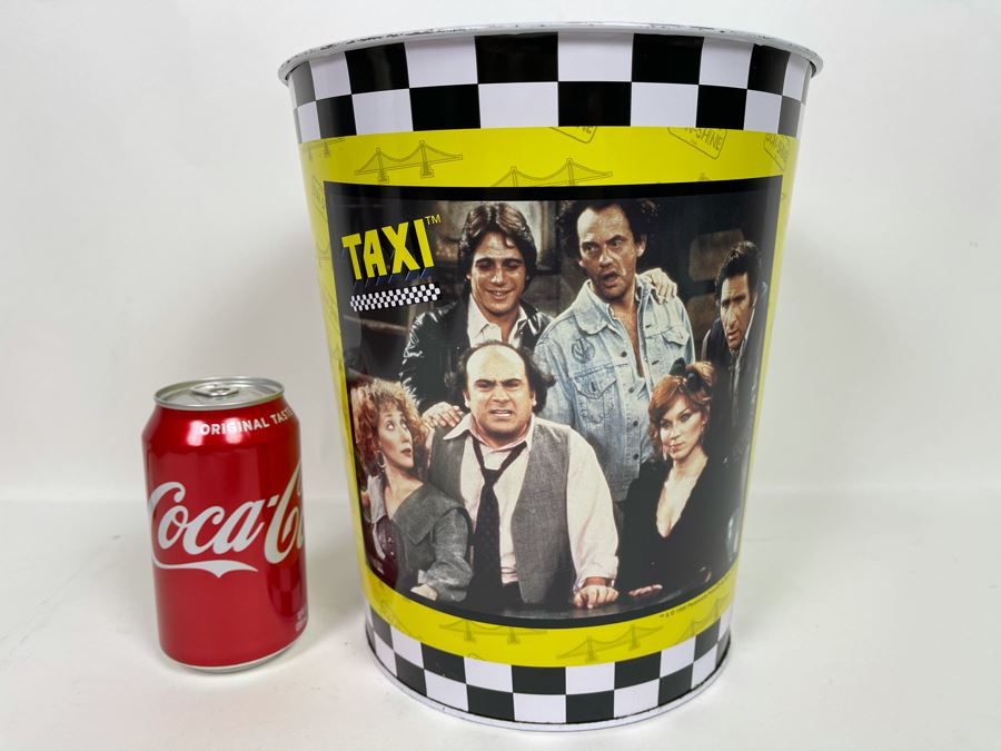 Vintage TV Series TAXI Metal Wastebasket 9W X 10H [Photo 2]