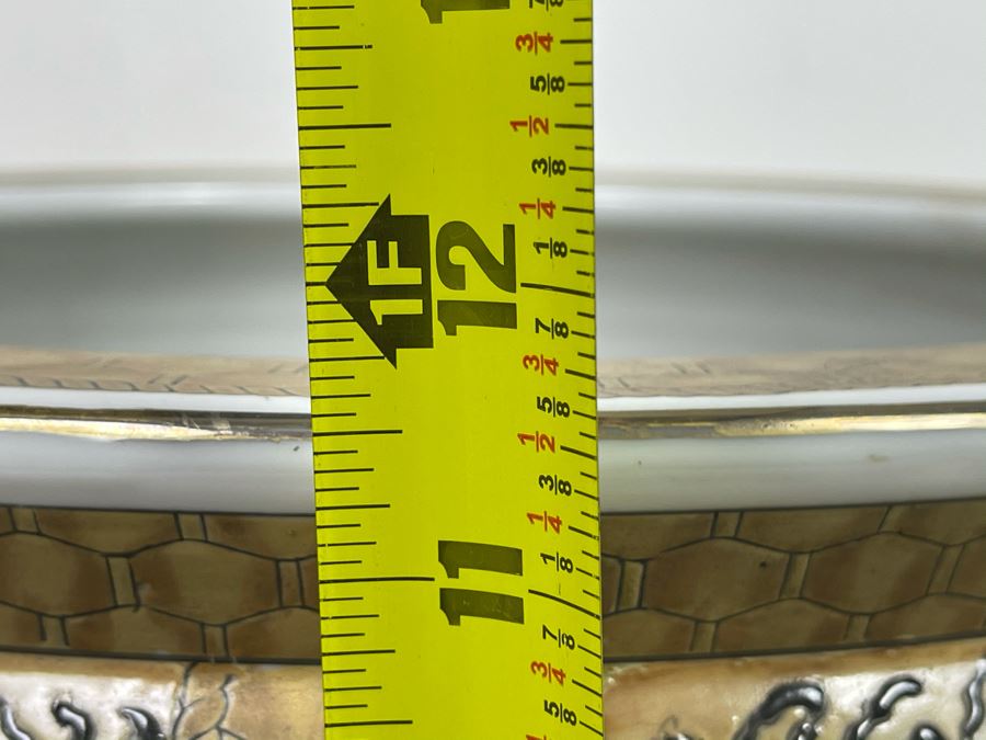 Large Chinese Fish Bowl Planter 14.5W X 11.5H [Photo 10]