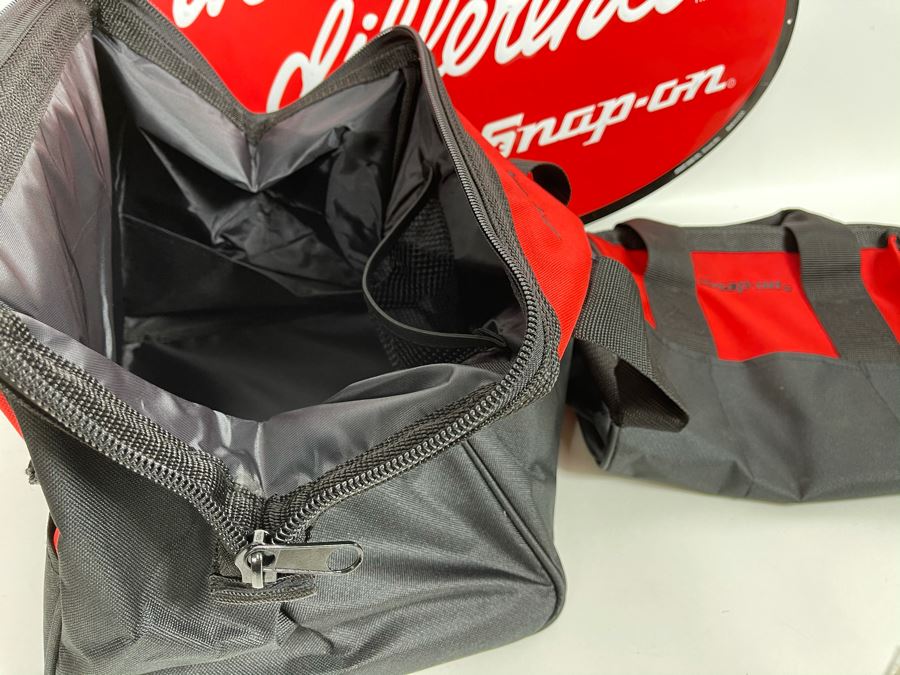 Snap-On Tools Metal Advertising Sign 24 X 15 With Two Snap-On Tools Tool Bags [Photo 7]