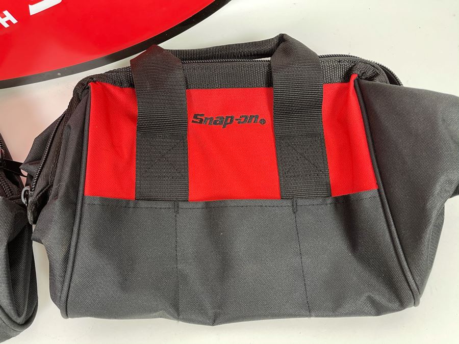 Snap-On Tools Metal Advertising Sign 24 X 15 With Two Snap-On Tools Tool Bags [Photo 3]