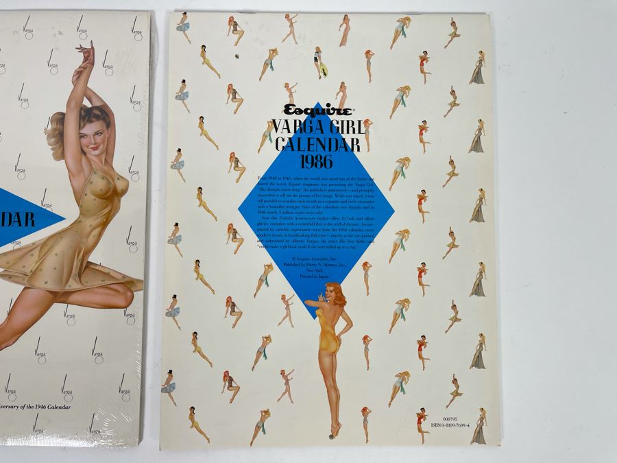 Two Esquire Varga Girl Calendars 1986 (One Is Still Sealed) [Photo 7]