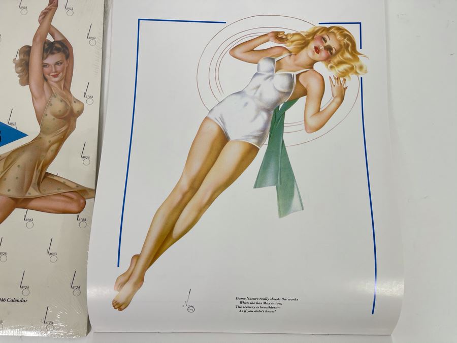 Two Esquire Varga Girl Calendars 1986 (One Is Still Sealed) [Photo 5]