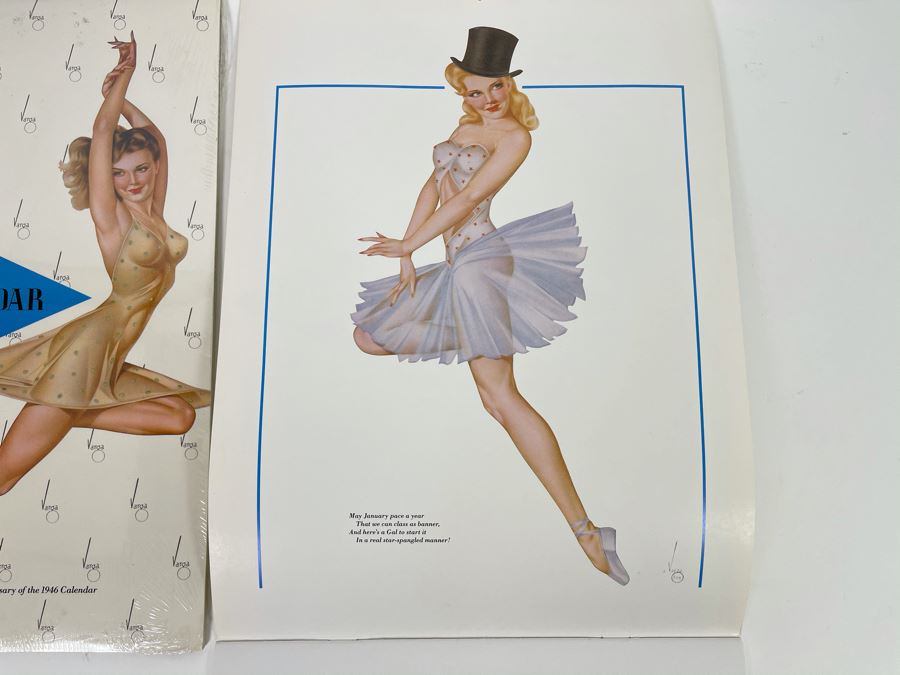 Two Esquire Varga Girl Calendars 1986 (One Is Still Sealed) [Photo 3]