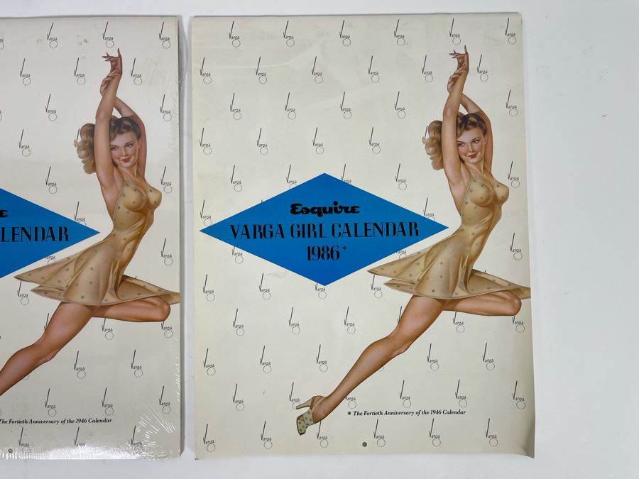 Two Esquire Varga Girl Calendars 1986 (One Is Still Sealed) [Photo 2]