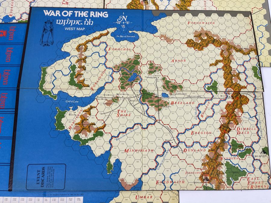 Vintage 1977 SPI War Of The Ring Role Playing Game Based On J.R.R. Tolkien's The Lord Of The Rings [Photo 9]