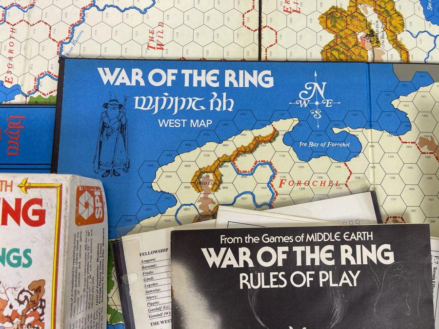 Vintage 1977 SPI War Of The Ring Role Playing Game Based On J.R.R. Tolkien's The Lord Of The Rings [Photo 3]