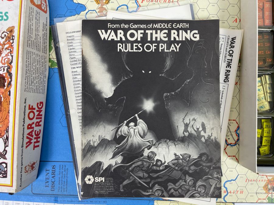 Vintage 1977 SPI War Of The Ring Role Playing Game Based On J.R.R. Tolkien's The Lord Of The Rings [Photo 4]