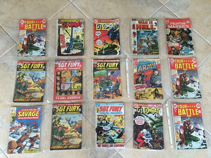 Lot of War Related Comic Books