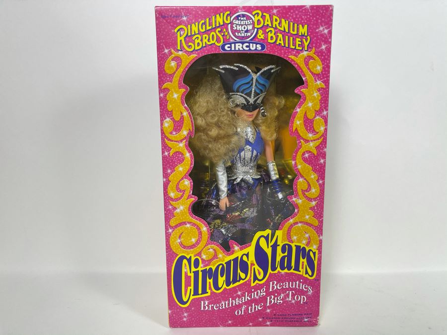 Vintage New Ringling Bros And Barnum & Bailey Circus Circus Stars Action Figure 11.5' Poseable Doll Tamara The Tiger Trainer New In Box
