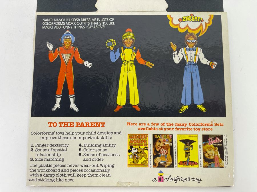 Vintage Unused Mork From Ork Colorforms Stand-Up Play Dress-Up Set Robin Williams [Photo 7]