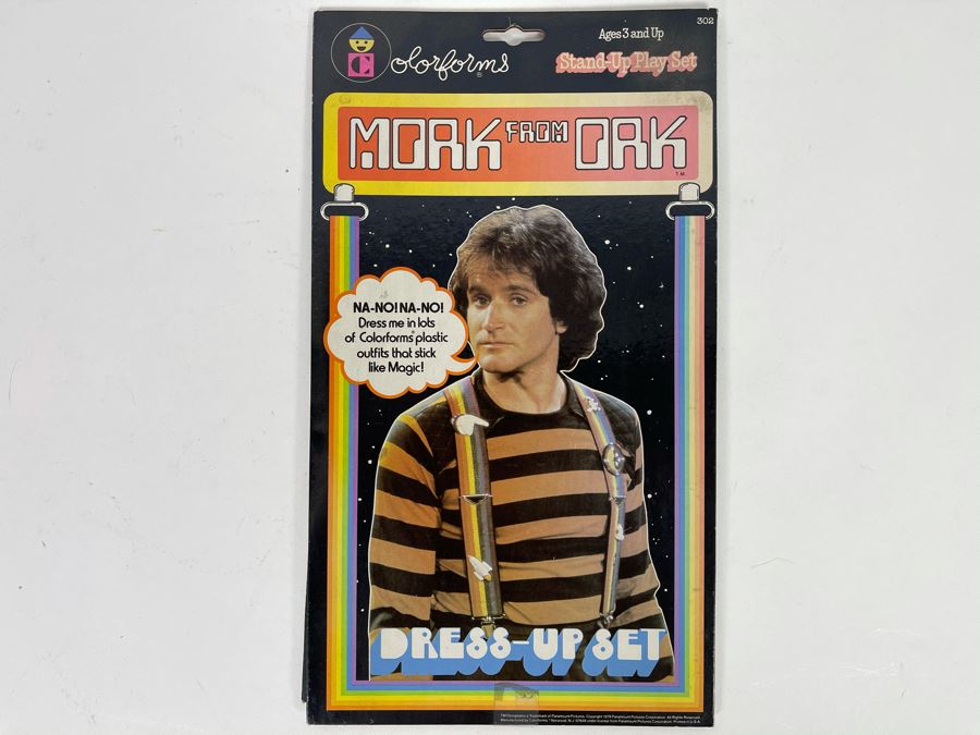Vintage Unused Mork From Ork Colorforms Stand-Up Play Dress-Up Set Robin Williams [Photo 2]