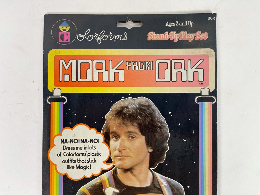 Vintage Unused Mork From Ork Colorforms Stand-Up Play Dress-Up Set Robin Williams [Photo 3]