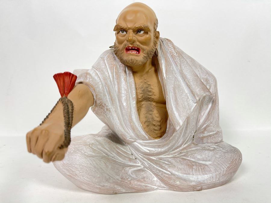 Hand-Painted Fighting Monk Figurine Statue 8'W X 10'H [Photo 1]