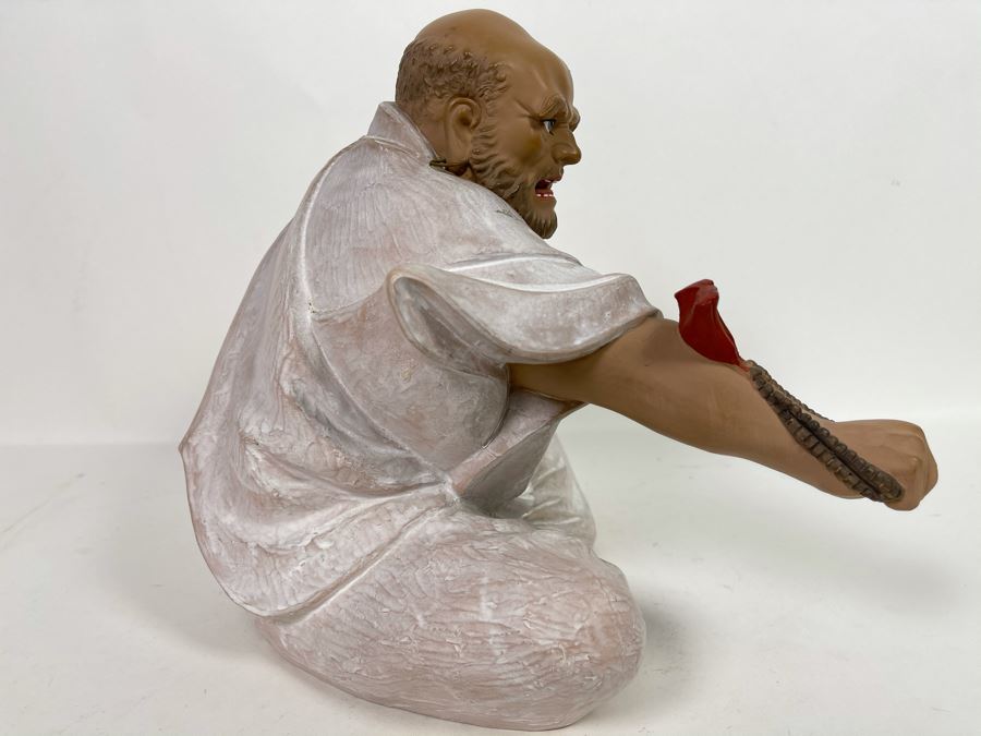 Hand-Painted Fighting Monk Figurine Statue 8'W X 10'H [Photo 7]