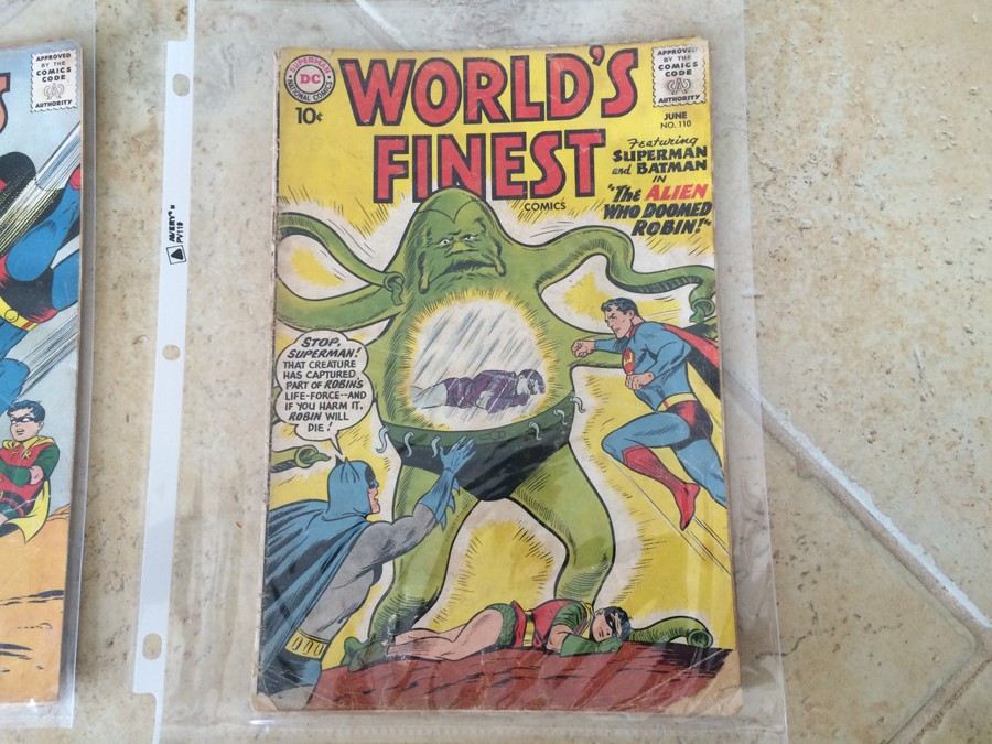 World's Finest 102 & 110 Superman 10 Cent Comic Books [Photo 3]