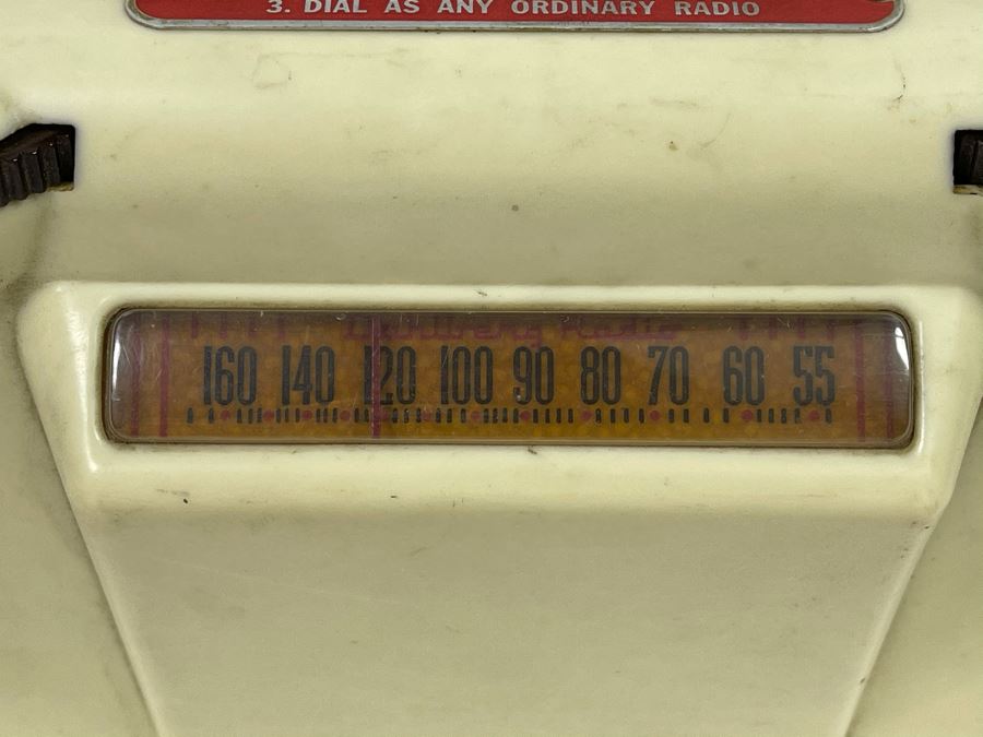 Vintage Mid-Century WORKING 10 Cent Coin-Op Hotel Motel Dime Operated Tube Dahlberg Radio With Under Pillow Speaker [Photo 8]