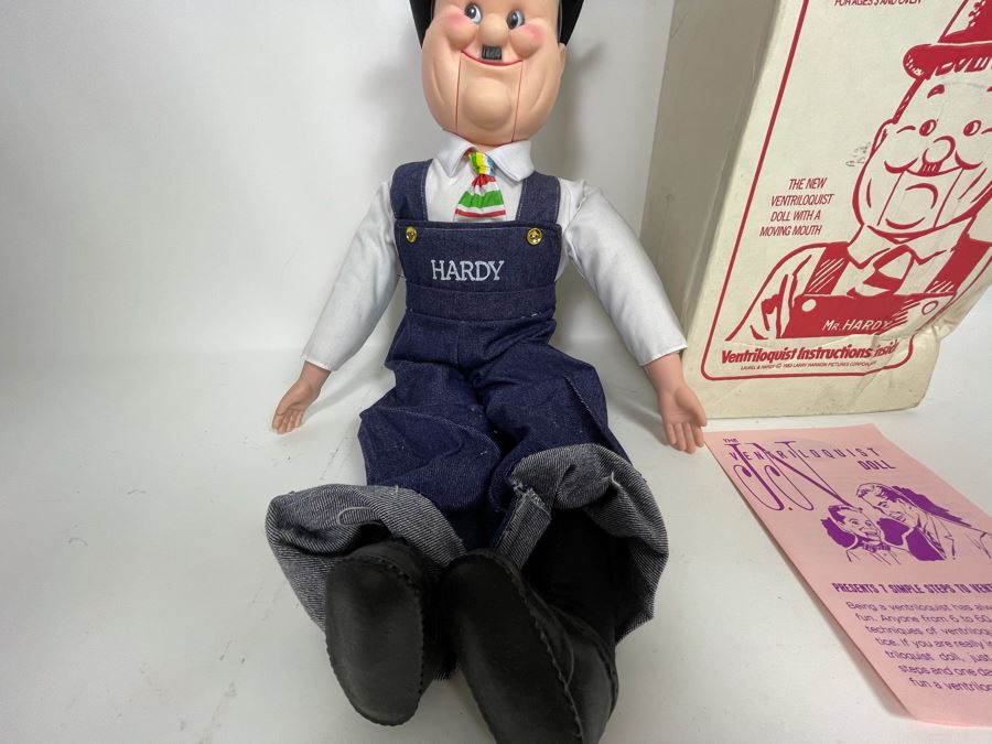 Vintage New Goldberger Ventriloquist Oliver Hardy With Box And Instruction Manual [Photo 5]