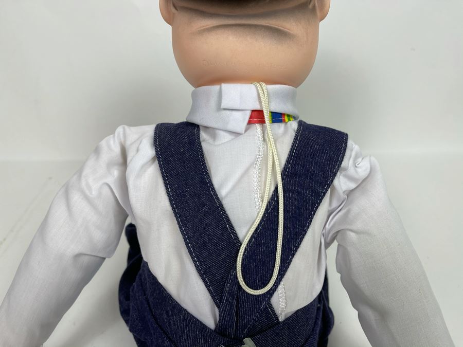 Vintage New Goldberger Ventriloquist Oliver Hardy With Box And Instruction Manual [Photo 13]