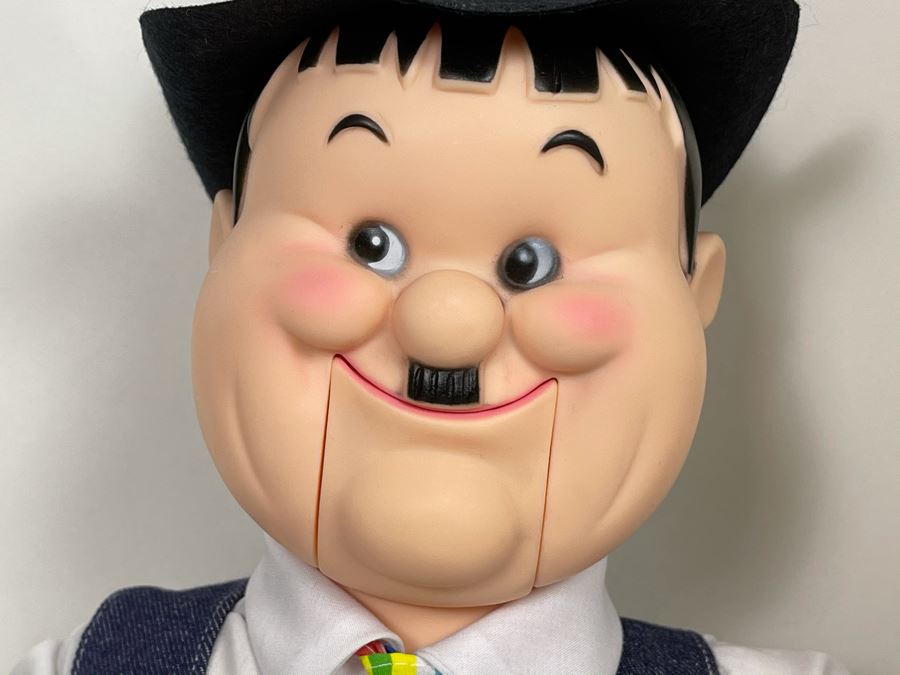 Vintage New Goldberger Ventriloquist Oliver Hardy With Box And Instruction Manual [Photo 3]