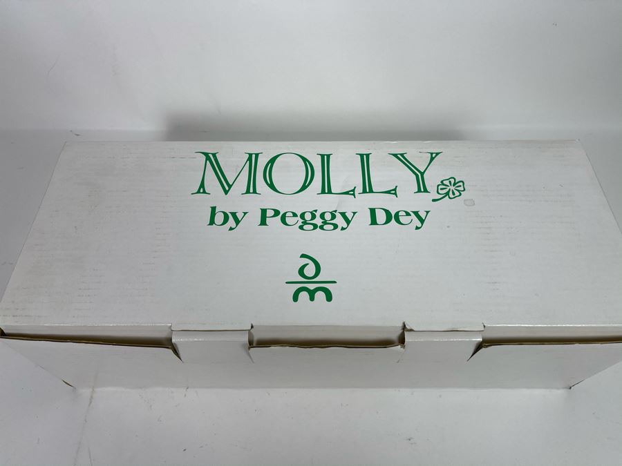 New Molly Irish Porcelain Collectible Doll By Peggy Dey / Danbury Mint 20'L With Box [Photo 7]