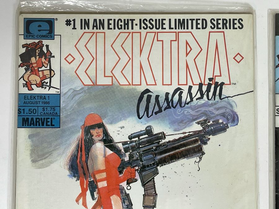 Collection Of Vintage Elektra Assassin Comic Books #1,3,5,6,7,8 [Photo 3]