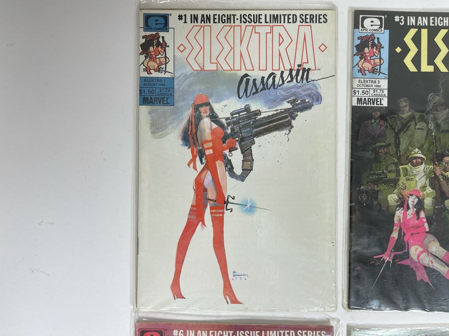 Collection Of Vintage Elektra Assassin Comic Books #1,3,5,6,7,8 [Photo 2]