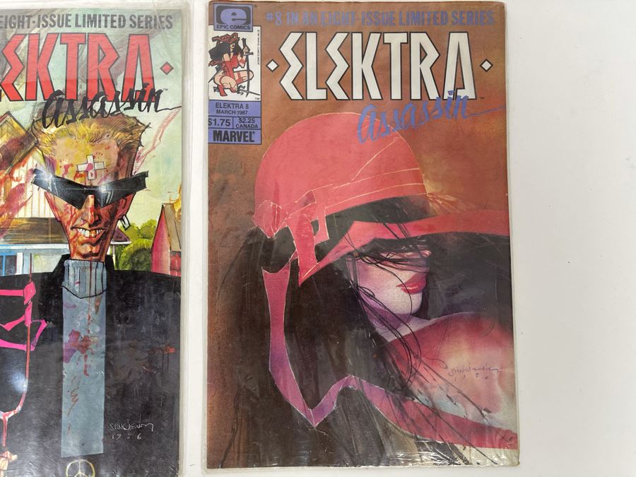 Collection Of Vintage Elektra Assassin Comic Books #1,3,5,6,7,8 [Photo 9]