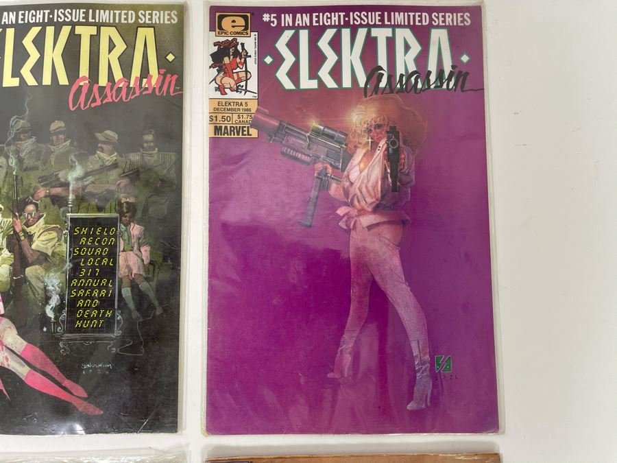 Collection Of Vintage Elektra Assassin Comic Books #1,3,5,6,7,8 [Photo 6]