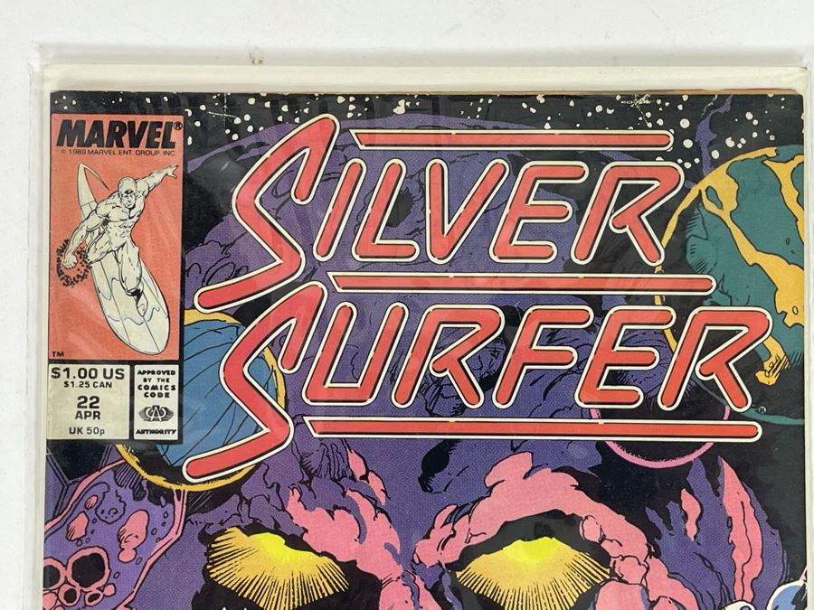 Signed Marvel Silver Surfer #22 Comic Book [Photo 2]