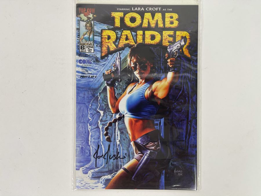 Signed Joe Jusko Comic Book Tomb Raider Starring Lara Croft #6 [Photo 3]