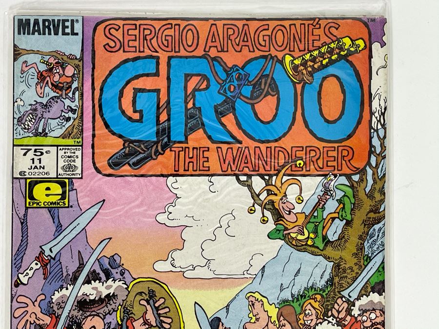 Autographed With Hand Illustrated Comic Book Character Sergio Aragone Comic Book Sergio Aragone's Groo The Wanderer #11 [Photo 6]