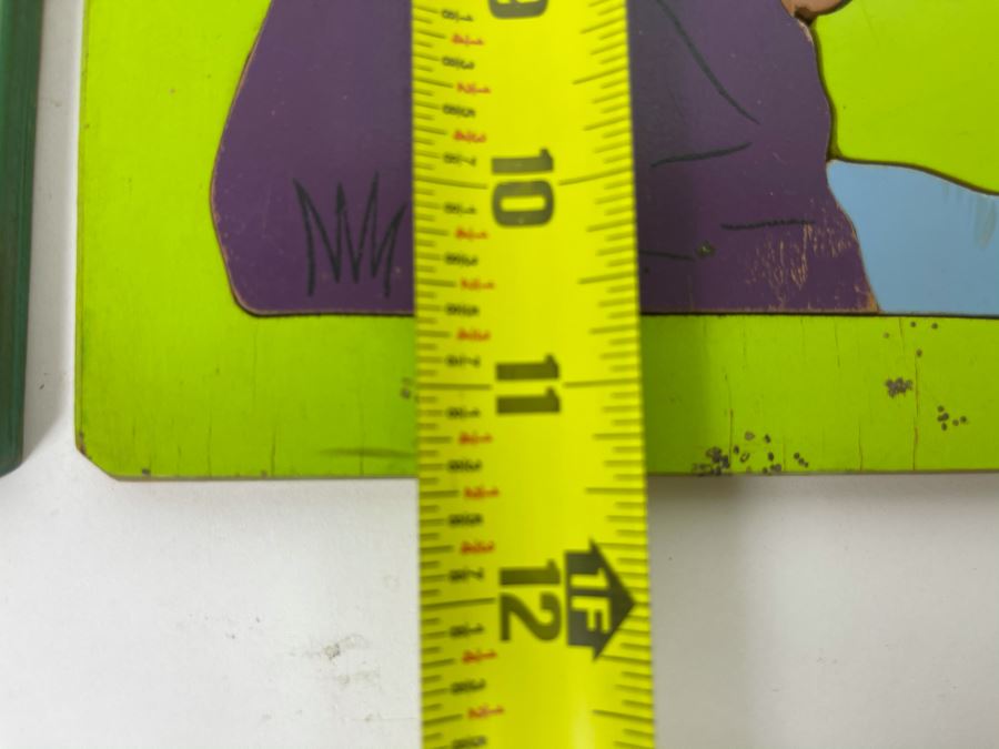 Pair Of Vintage Playskool Wooden Childrens Puzzles 9 X 11.5 [Photo 7]