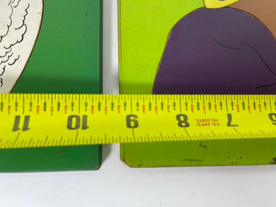 Pair Of Vintage Playskool Wooden Childrens Puzzles 9 X 11.5 [Photo 6]