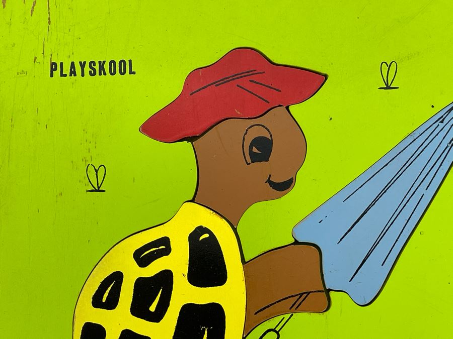 Pair Of Vintage Playskool Wooden Childrens Puzzles 9 X 11.5 [Photo 3]