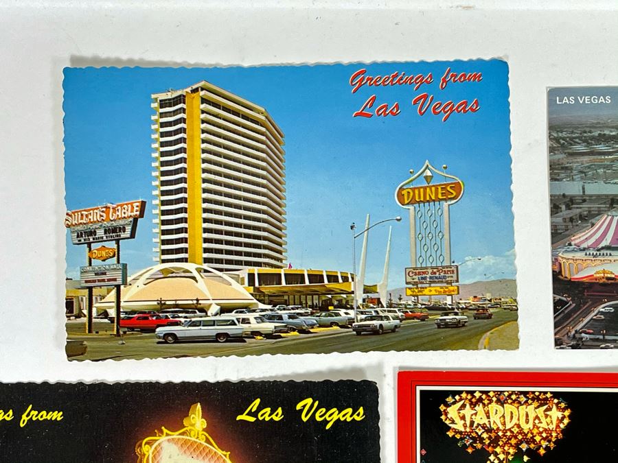 Collection Of Vintage Las Vegas Nevada Postcards And New Frontier Hotel Menu In Las Vegas [Photo 12]