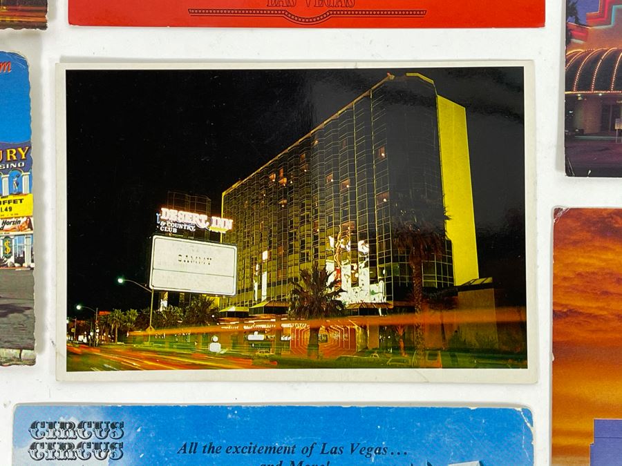 Collection Of Vintage Las Vegas Nevada Postcards And New Frontier Hotel Menu In Las Vegas [Photo 8]