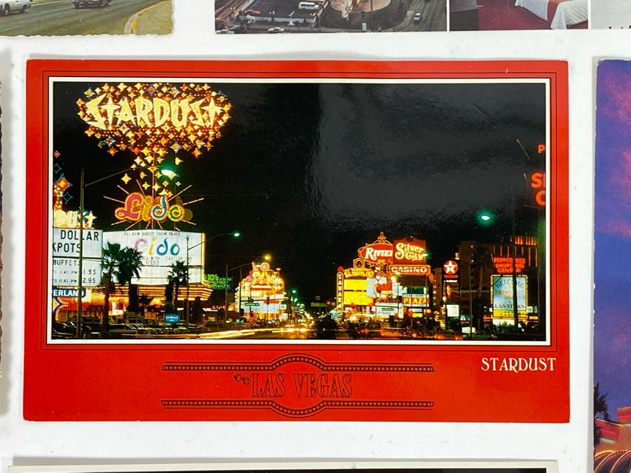 Collection Of Vintage Las Vegas Nevada Postcards And New Frontier Hotel Menu In Las Vegas [Photo 9]