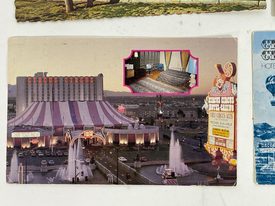 Collection Of Vintage Las Vegas Nevada Postcards And New Frontier Hotel Menu In Las Vegas [Photo 5]
